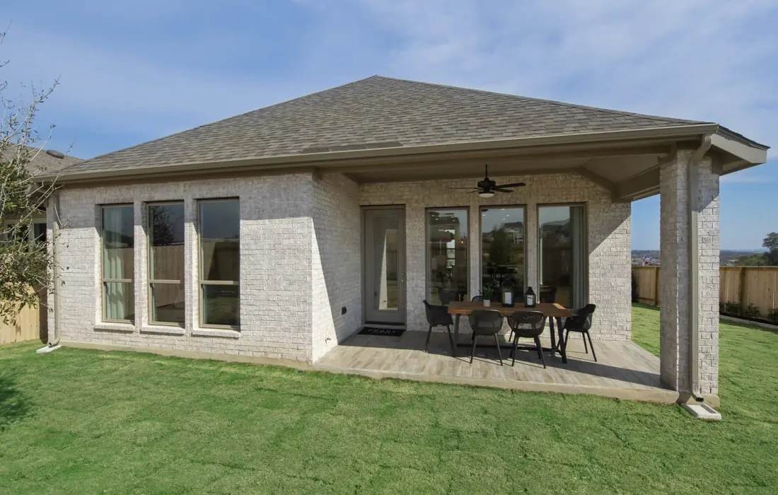 Perry Homes Covered Backyard Patio