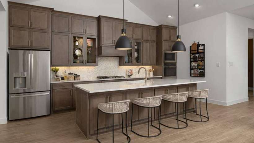 Design 2810W · Soaring 13-Foot Ceilings & Wall of Windows in Family Room
