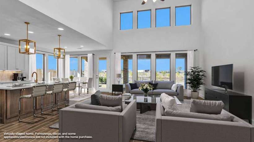 Design 3095W · Open-Concept Kitchen & Two-Story Living Space
