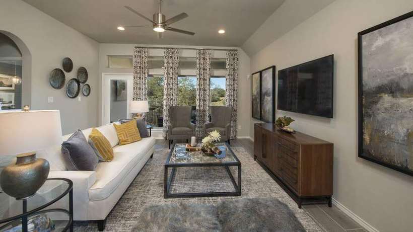 Design 1984W · Sun-Drenched Family Room with Wall of Windows